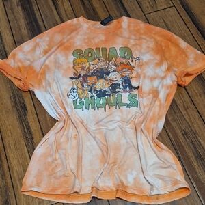 RUGRATS Custom Made Orange Tie-Dye Unisex Shirt - Squad Ghouls